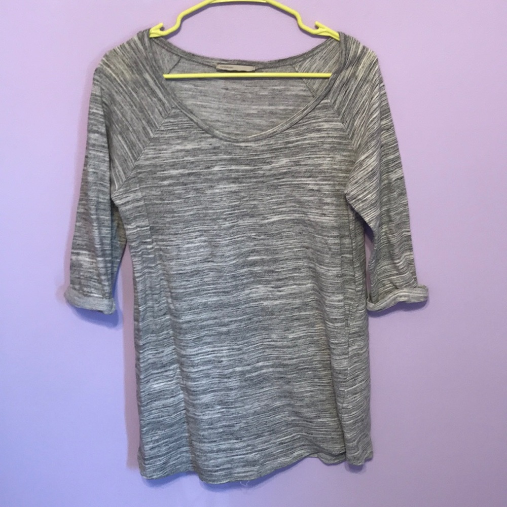 Grey 3/4 Sleeve Sweater